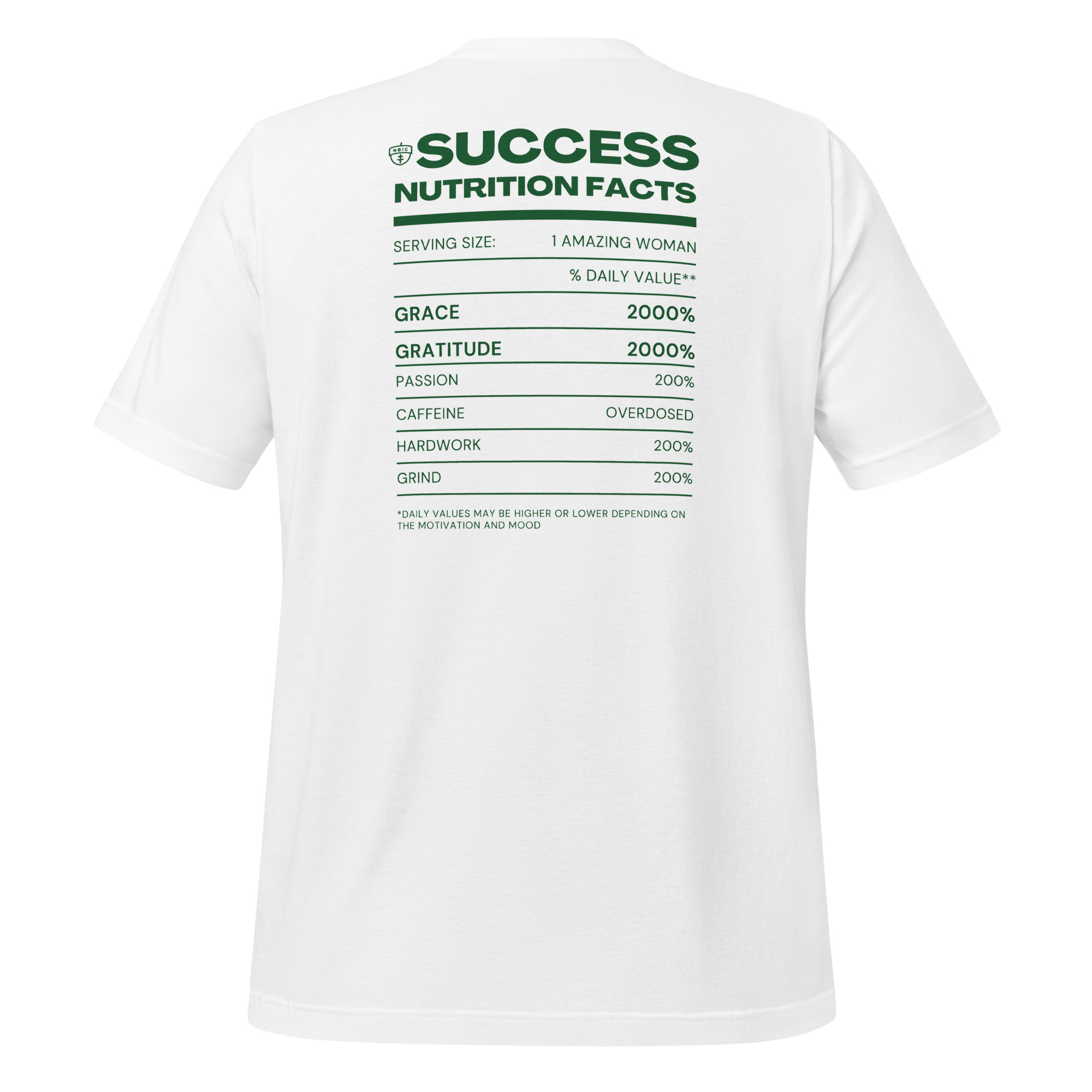 Success Nutrition Facts T-Shirt